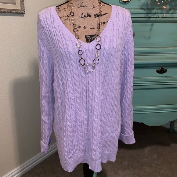 croft & barrow Sweaters - Sale 🌺Ribbed Lavender Sweater